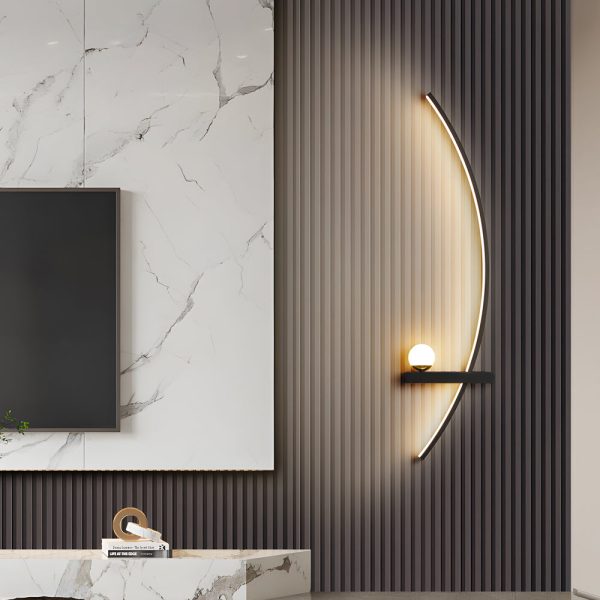 Curved Strip 3 Step Dimming LED Wall Sconce Lighting Wall Lamp - Image 3
