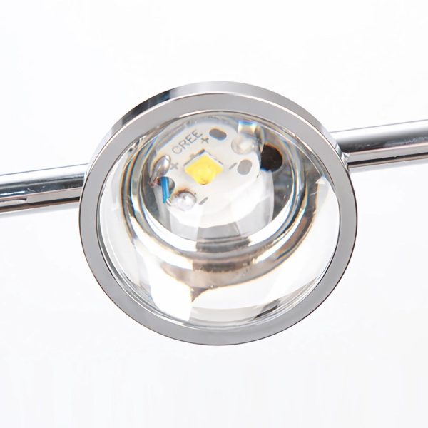 Industrial Multi-Angle Task Lighting Chrome Floor Lamp - Image 5