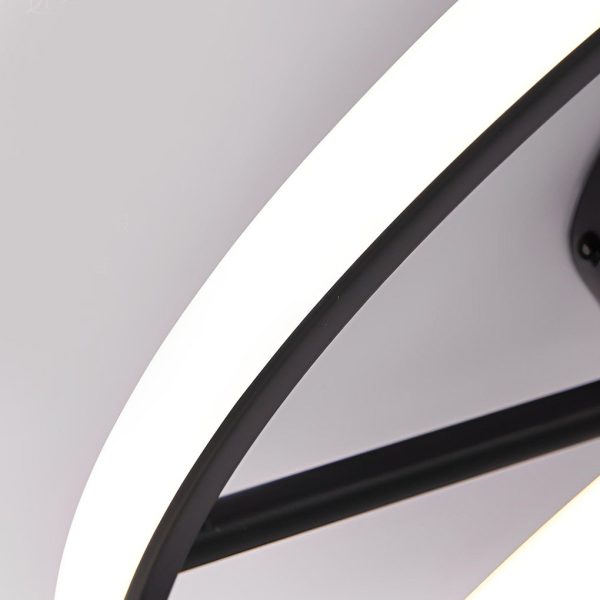 Round Three Step Dimming LED Nordic Bladeless Ceiling Fans with Remote - Image 8