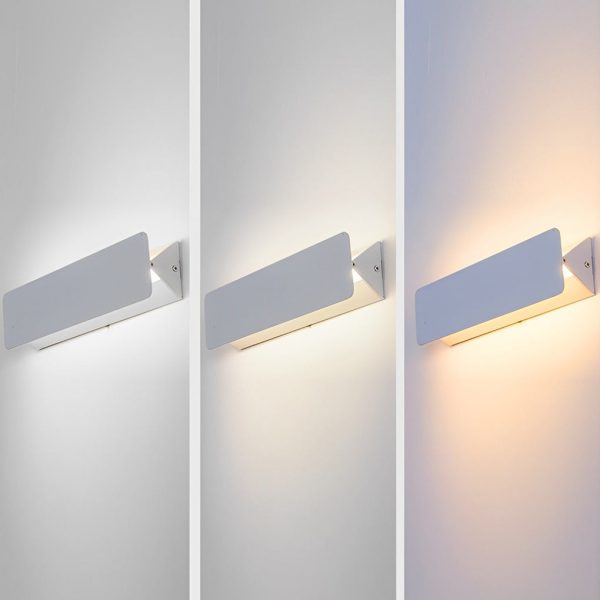 270?? Rotatable Adjustable Rectangular Strip LED White Nordic Wall Lamp - Image 9