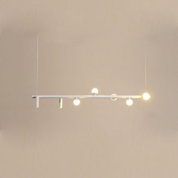 Minimalist  Island Light Linear 6/7 Light Acrylic Iron LED Chandelier - Image 9