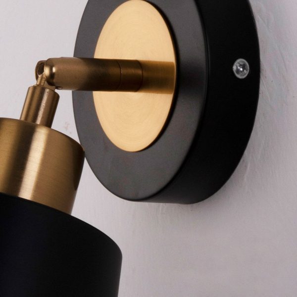 LED 3 Step Dimming Black Nordic Adjustable Wall Sconce Light Wall Lamp - Image 8