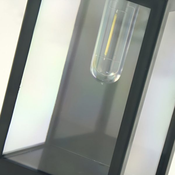 Rectangular Glass LED Waterproof Light-controlled Solar Wall Lamp - Image 8