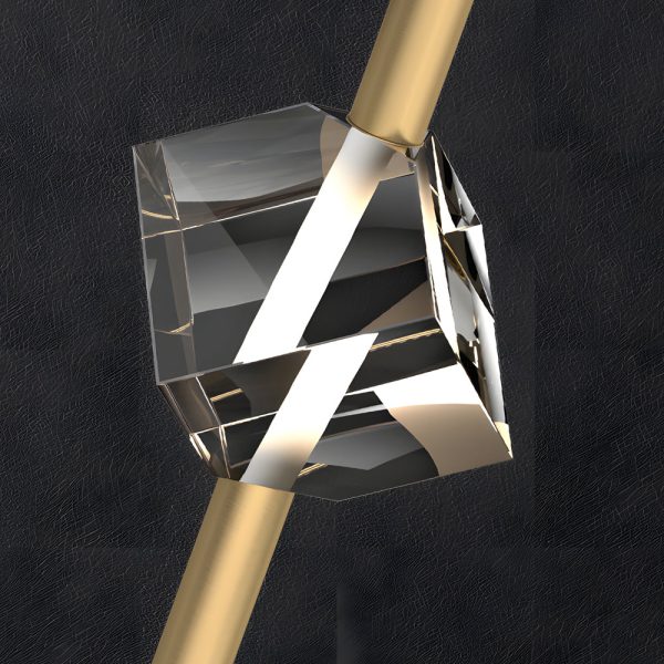 Modern 1-Light Copper Single Crystal Pendant Light with 3-Step Dimming LED - Image 6