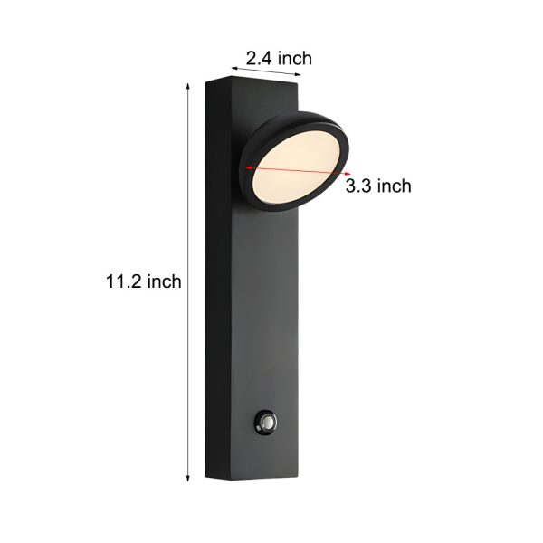 Rotatable Head Modern Spotlight Wall Lamp, Touch Control - Image 6