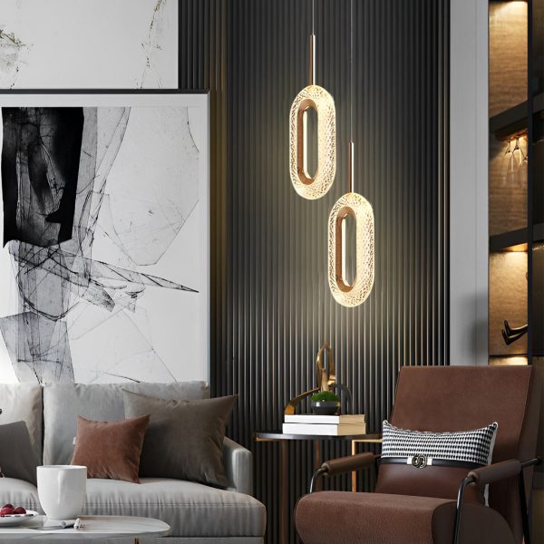 Circle Water Drop Minimalist Three Step Dimming LED Modern Pendant Lights