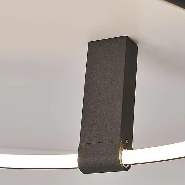 Adjustable Minimalist Round 3 Step Dimming LED Black Modern Ceiling Lights - Image 8