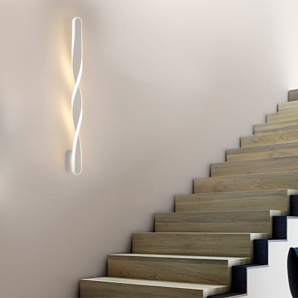 Spiral Long Strip LED 29W Minimalist Ins Wall Lamp Wall Sconce Lighting - Image 5