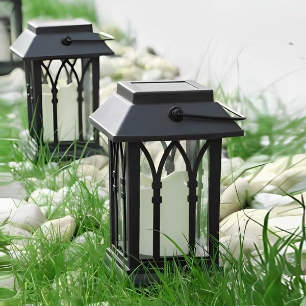 Portable Lantern Waterproof LED Intelligent Black Solar Outdoor Lights - Image 6