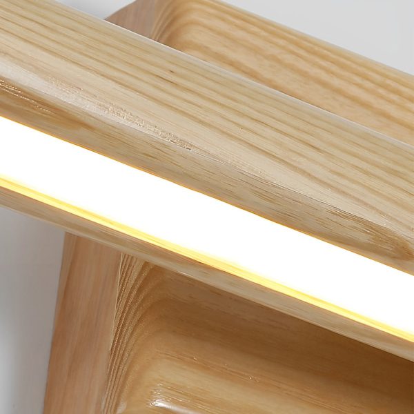15''/23''/35'' Bathroom Vanity Light with Rotatable Wood LED Fixture - Image 6