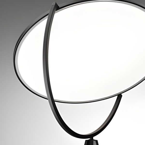 Black Metal and Rotating LED Tripod Floor Lamp - Image 8
