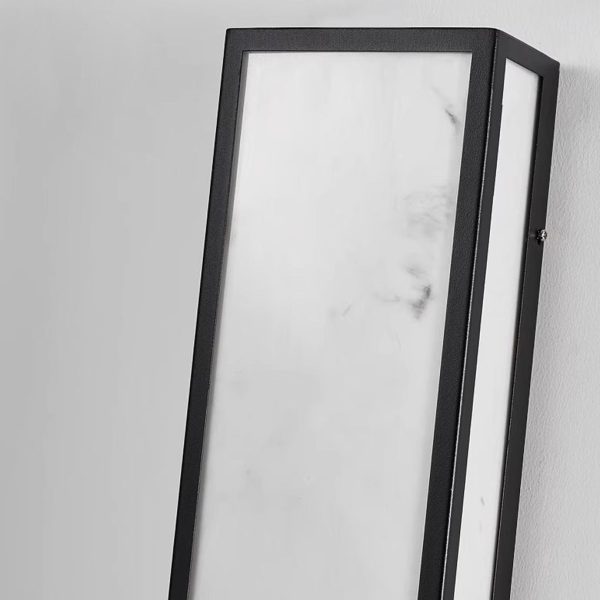 Strip Rectangular Resin Waterproof LED Black Modern Outdoor Wall Light - Image 7