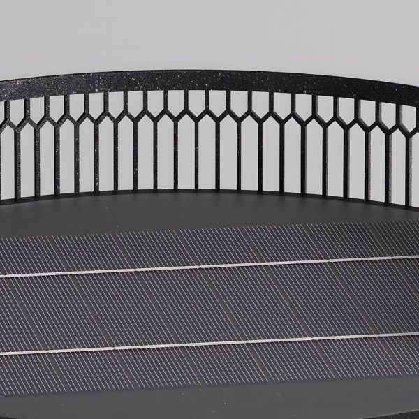 19 inch LED Open Mesh Outdoor Floor Lamp with Table - Image 6