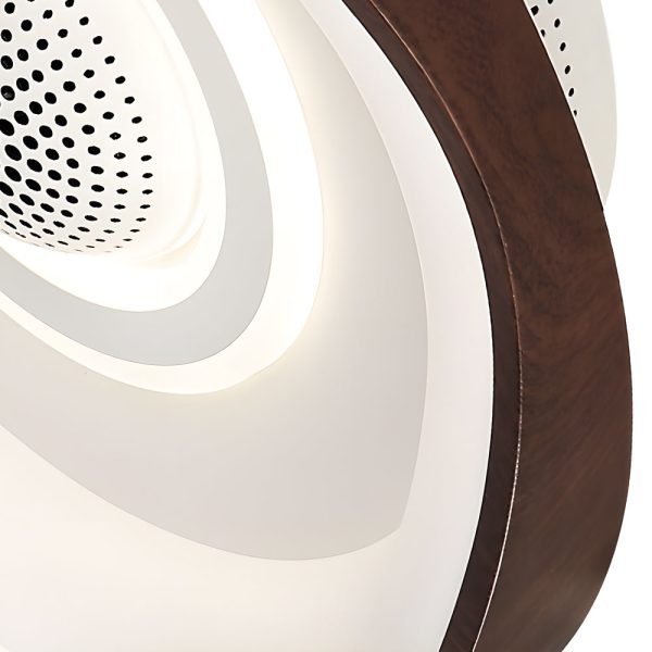 20'' Modern Round Bladeless Ceiling Fan with Dimmable LED Light - Image 5