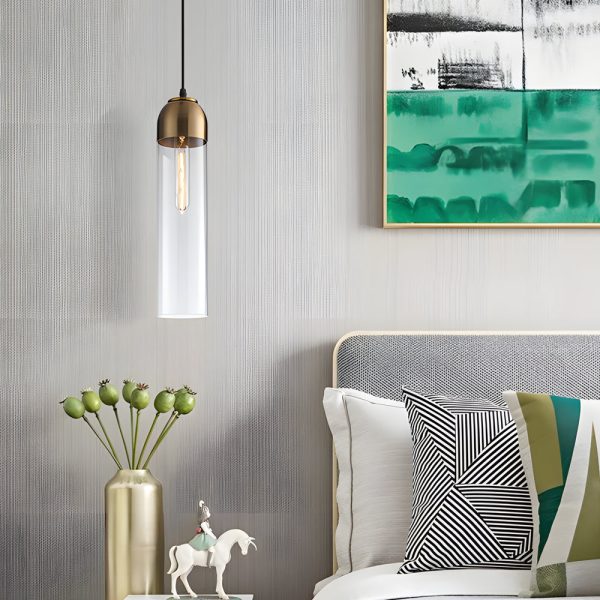 Simple Long Tube Glass Bottle Nordic Simple Small Chandelier Pendant Lights - Image 4
