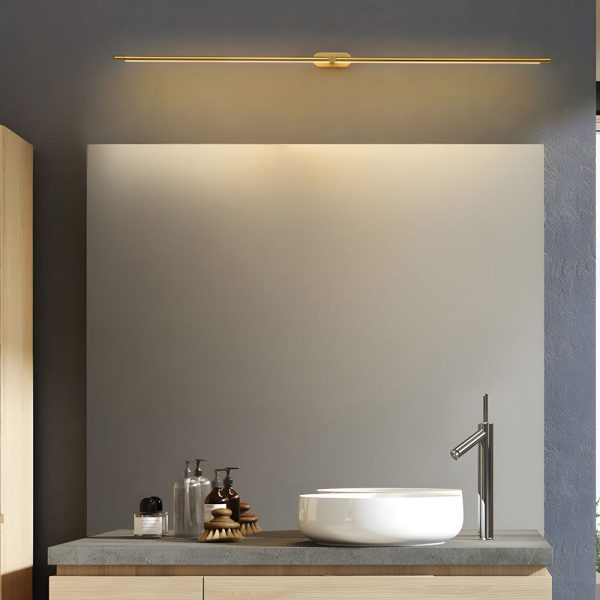 Ultra-Slim Cylindrical LED Bathroom Vanity Light with Indirect Lighting, 26.8''/38.6''/50.4'' - Image 6