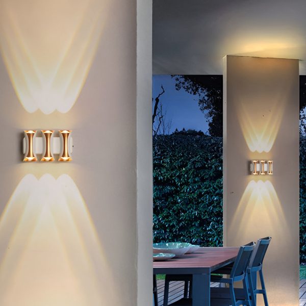 Waterproof Up and Down Lights LED Modern Outdoor Wall Sconce Lighting - Image 2