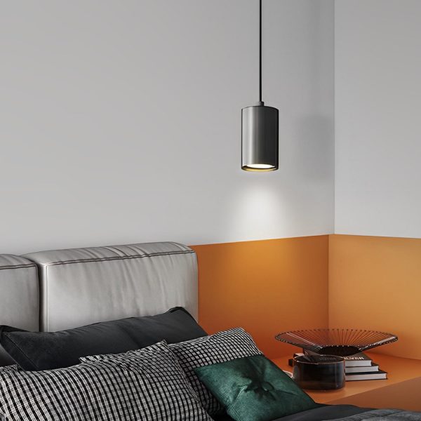 Cylindrical Minimalist Copper Electroplated Nordic Chandelier Spotlight - Image 3