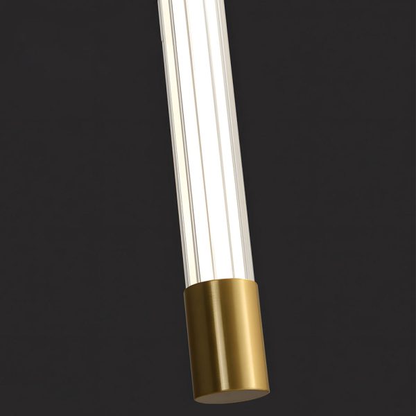 Acrylic Tube Tall Linear Wall Semi-Flush Mount Sconce - Image 6