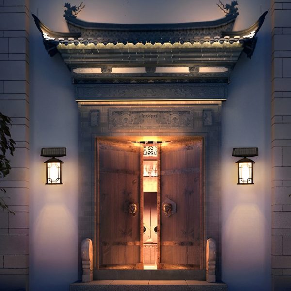Vintage Waterproof LED Dimmable with Remote Solar Wall Lights Outdoor - Image 7
