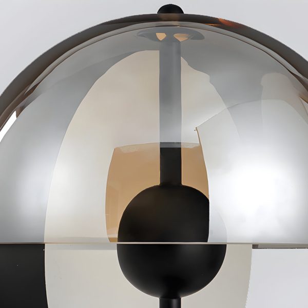 Novelty 2 Half-Spheres Amber Glass LED Table Lamp - Image 6