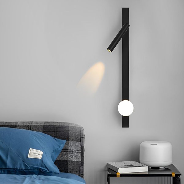 Adjustable Minimalist Creative Electroplated Metal Black Wall Sconces - Image 7