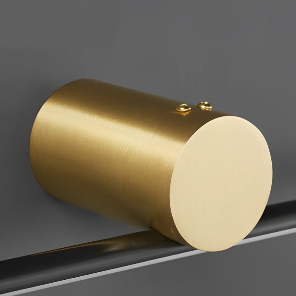 Modern Two-Tone Bathroom Vanity Light with Cylinder Fixture and Linear Bar - Image 5