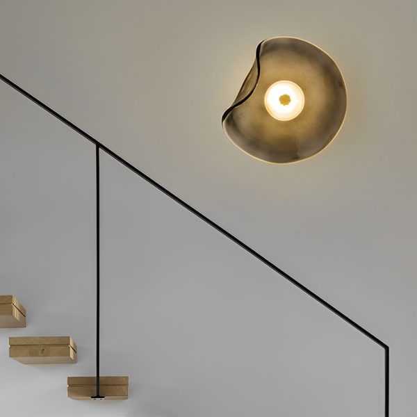 Irregular Round Glass Creative Postmodern Wall Lamp Wall Sconce Lighting - Image 2