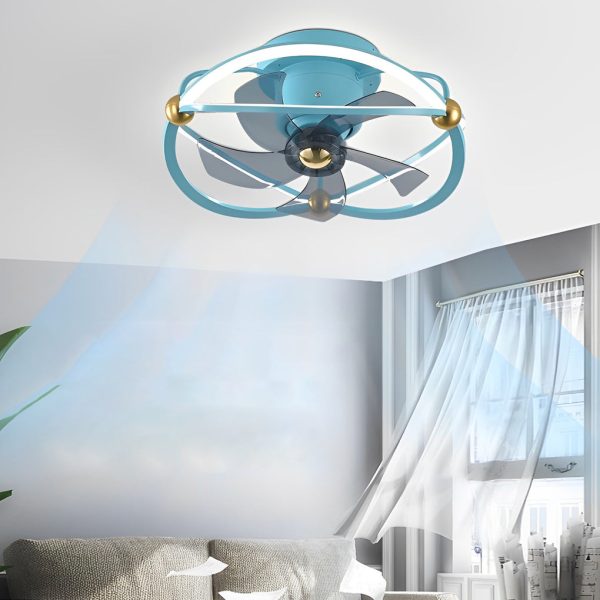 Intelligent Adjustable Stepless Dimming LED Ceiling Fan Light with Remote - Image 5