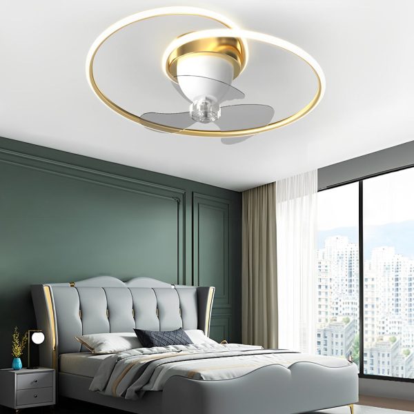 Smart 360?? Rotating LED Stepless Dimming Timing Modern Ceiling Fans Light - Image 4