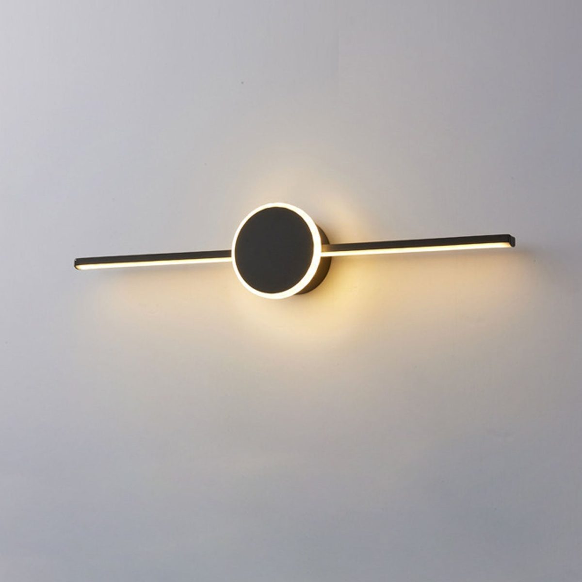 Nordic Minimalist Long Disc LED Vanity Light Wall Sconce Lamp - Image 8