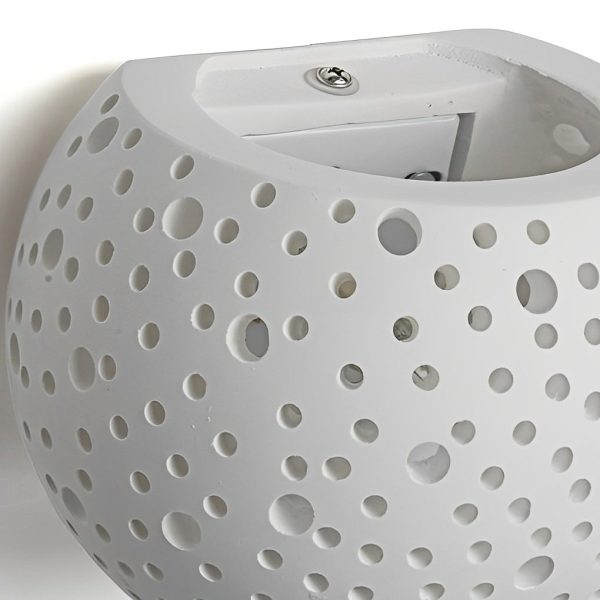 Round Creative Hollow LED up and down Lighting White Nordic Wall Lamp - Image 8