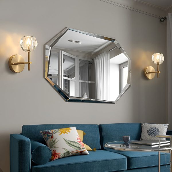 Ball-shaped LED Crystal Gold Postmodern Plug in Sconce Lighting Wall Lamp - Image 2