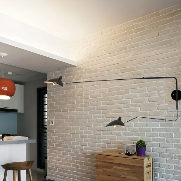 Creative Adjustable Iron Industrial Swing Arm Wall Lamp Wall Sconce Lighting - Image 4