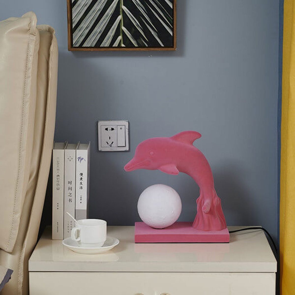 Nordic Creative Dolphin Ball Shade 1-Light Table Lamp - Image 4