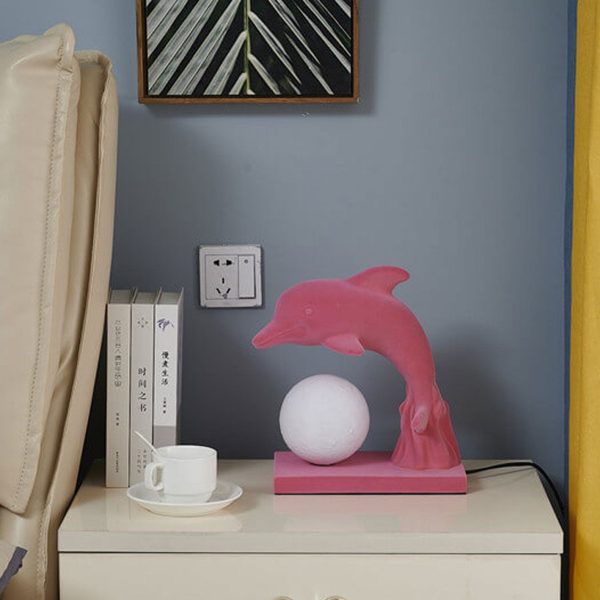Nordic Creative Dolphin Ball Shade 1-Light Table Lamp - Image 4