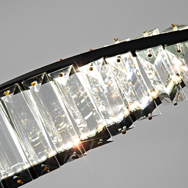 Creative Crystal Waves 3 Step Dimming LED Modern Dining Room Chandeliers - Image 5