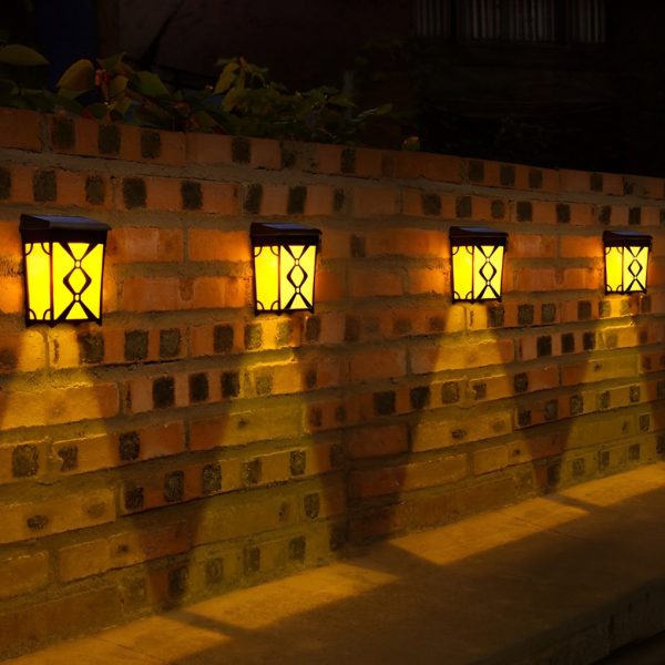 2Pcs Waterproof LED RGB Intelligent Motion Sensor Solar Wall Lights - Image 8