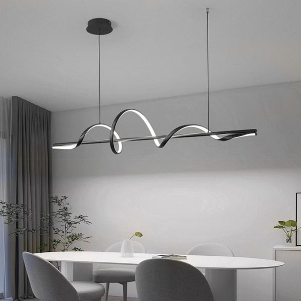 Wavy 360?? Rotating Ring Three Step Dimming LED Nordic Chandelier Light - Image 4