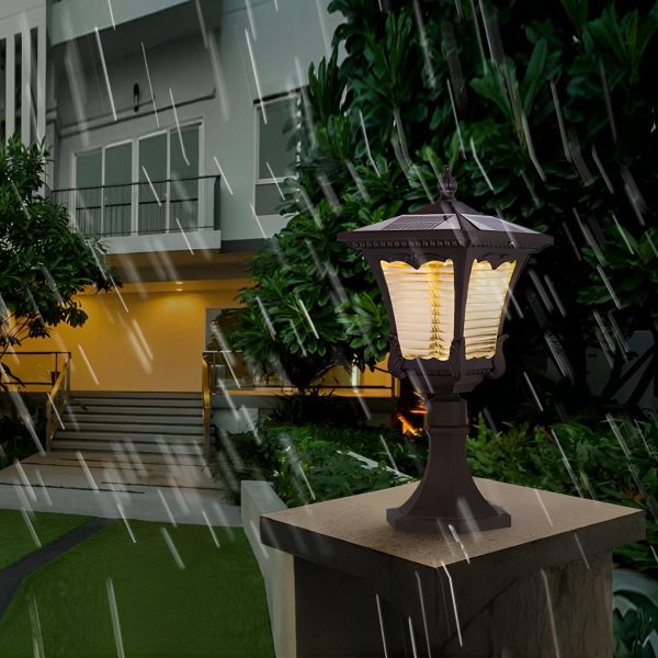 Vintage Intelligent Light Control LED Waterproof Retro Solar Lawn Lamp - Image 6