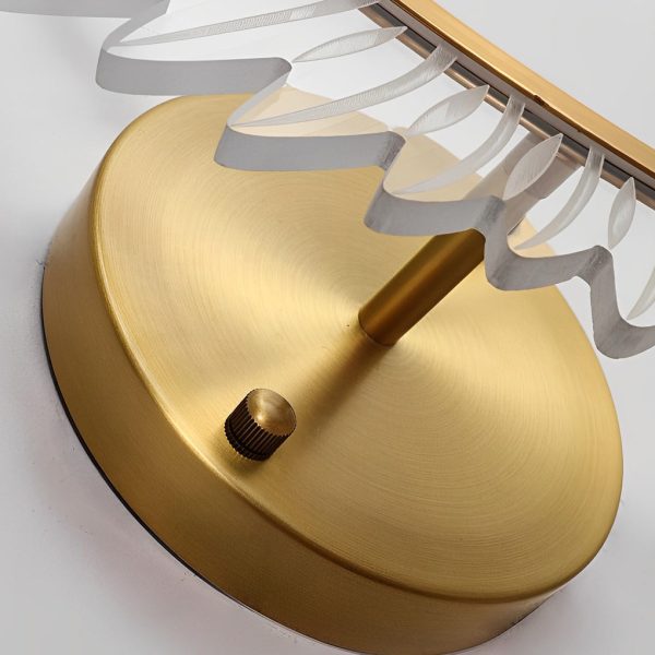 Acrylic Leaves Feathers LED Three Step Dimming Postmodern Wall Lamp - Image 5