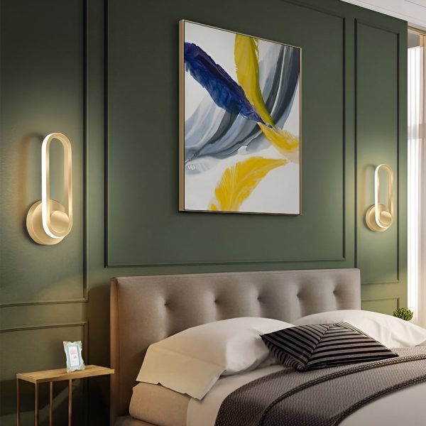 330?? Rotatable Rounded Rectangular LED Nordic Wall Lamp Wall Sconce Lighting - Image 3