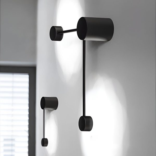 Creative Round Line LED Black Nordic Wall Art Light Wall Sconce Lighting - Image 2