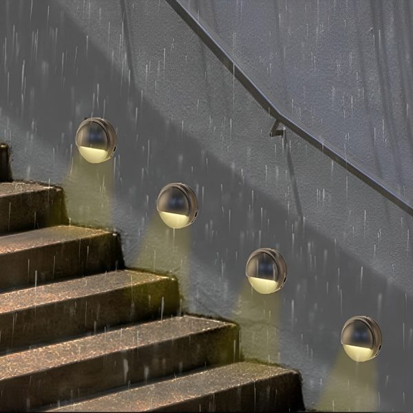 Hallf Moon 12-36V Low Voltage LED Deck Downward Lighting Wall Mounted Step Lights - Image 7