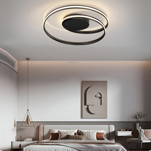 Circular Stepless Dimming LED Modern Ceiling Lights Flush Mount Lighting - Image 3