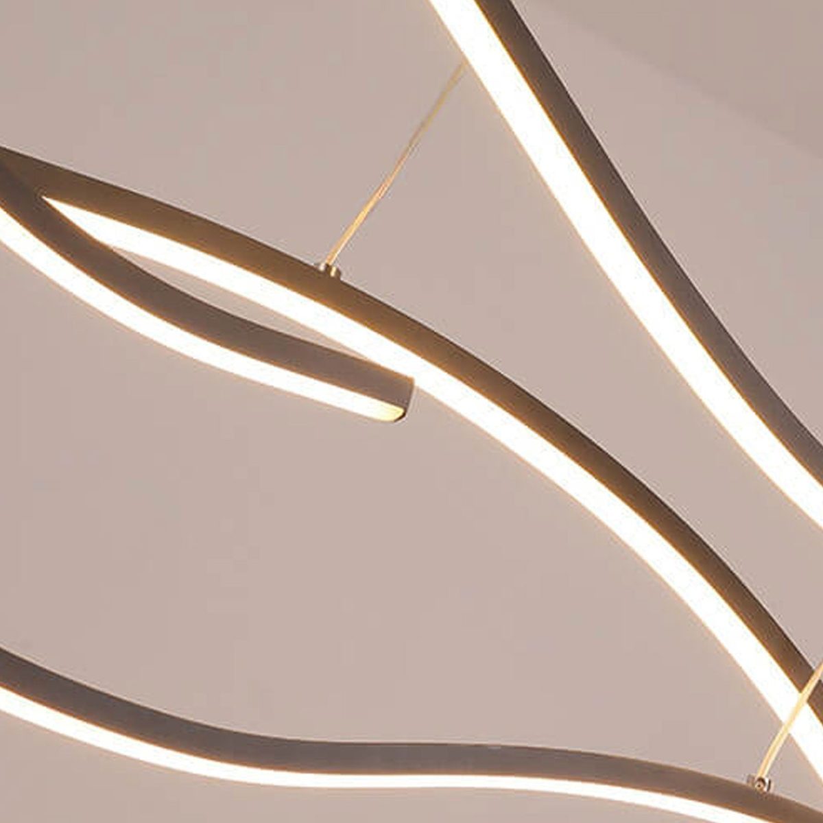 Nordic Creative Long Line Island Light LED Art Chandelier - Image 10