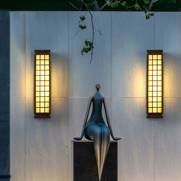 Classic Rectangular T5 Waterproof Vintage Outdoor Wall Lights Fixture - Image 2