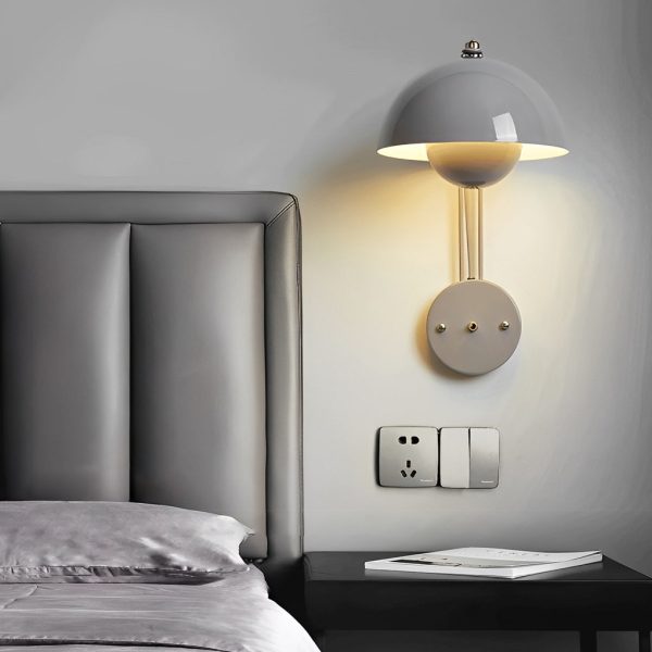 Creative Circular Three Step Dimming Nordic Round Wall Sconce Wall Lamp - Image 6