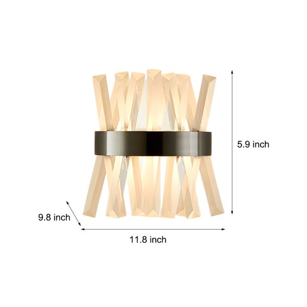 Creative Crystal Strips Luxury up and down Lighting Nordic Wall Lamp - Image 6