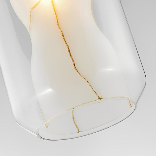 Double Glass Lampshade Creative Metal Post-Modern Pendant Lighting - Image 8